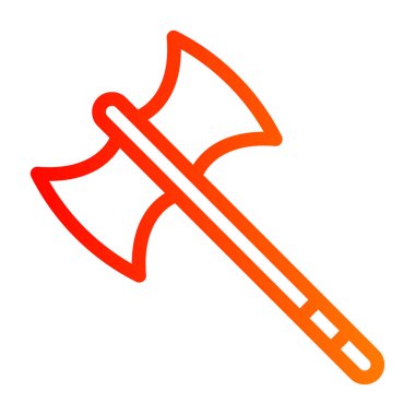 Balta simgesi. Web için balta vektör simgelerinin özet çizimi