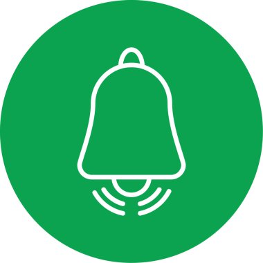 Çan ikonu. vektör illüstrasyonu