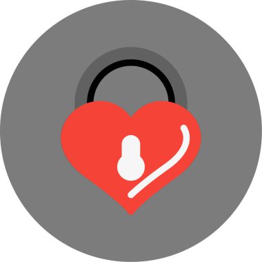 Kalp simgesini rozet biçiminde kilitle