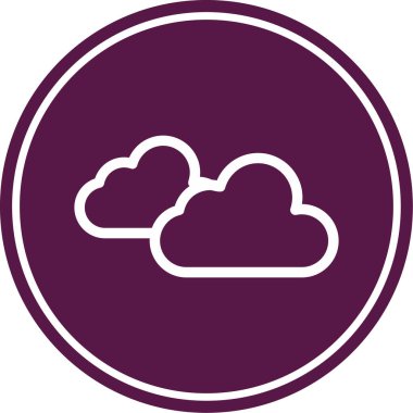 bulut simgesi, vektör illüstrasyonu