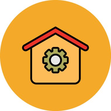 ev vektörü simgesi modern basit illüstrasyon