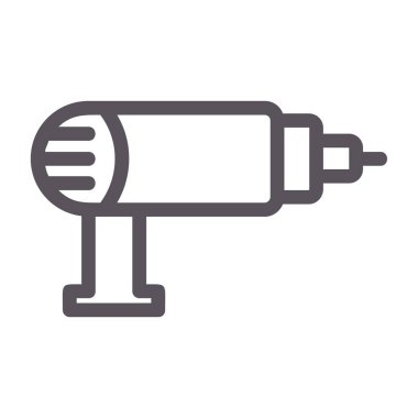 Fiş simgesi. ince çizgi biçimi, vektör illüstrasyonu