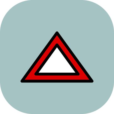 Uyarı işareti, vektör illüstrasyonu