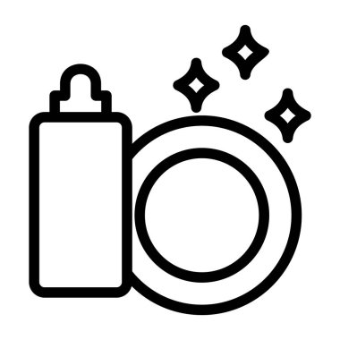 Basit vektör simgesi, losyon çizimi