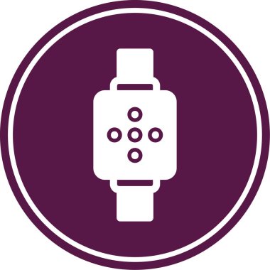 Kol saati çizgisi simgesi olan akıllı seğirme