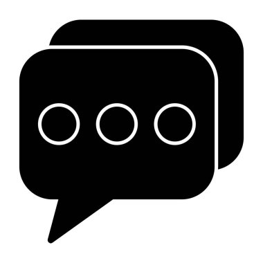 konuşma kabarcığı vektörü simgesi