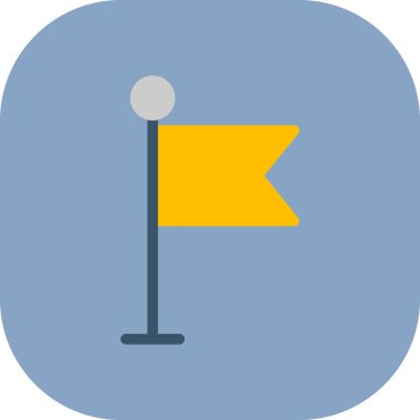 vektör bayrağı düz simgesi