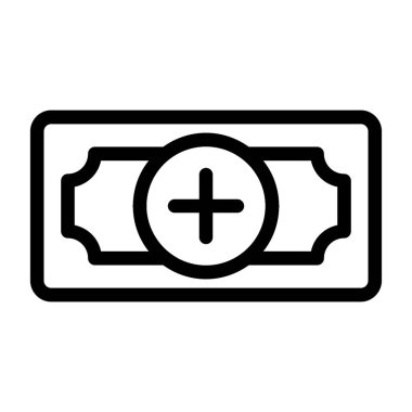 nakit Dolar ikon vektör illüstrasyonu