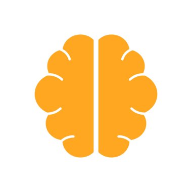 beyin ikonu vektör illüstrasyonu