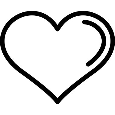 kalp aşk vektörü simgesi