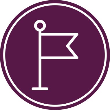 Modern yol simgesinin vektör illüstrasyonu