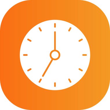 Saat simgesi, vektör illüstrasyonu