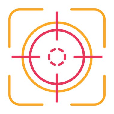 Hedef. Web simgesi basit illüstrasyon