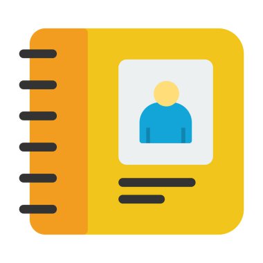 iş düz vektör simgesi