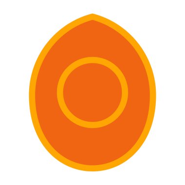 Turuncu meyve, illüstrasyon, beyaz arkaplanda vektör.