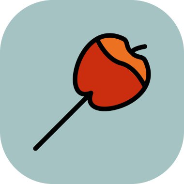 vektör karikatür lolipop simgesi arkaplanda izole