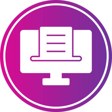 Bilgisayar. Web simgesi basit illüstrasyon