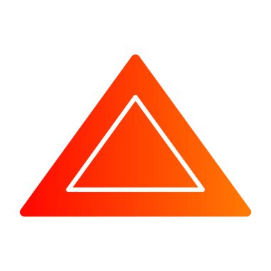 Üçgen işareti simgesi. Üçgen sembolü vektör