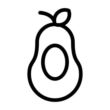 armut simgesi vektörü. izole edilmiş siyah sembol çizimi