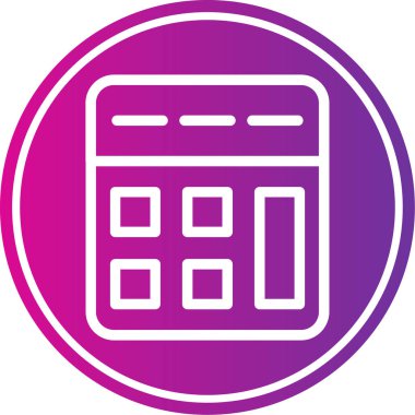 hesap makinesi simgesi vektör illüstrasyonu