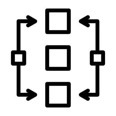 Web tasarımı ve geliştirme hattı vektör illüstrasyonu