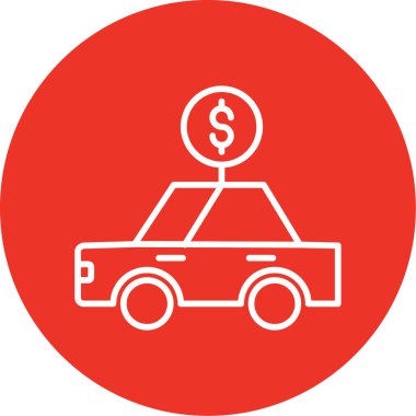 - Araba. Web simgesi basit illüstrasyon