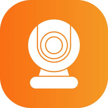 güzel kamera ikonu vektör illüstrasyonu