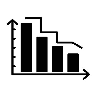 Web ve mobil uygulama tasarımınız için beyaz arkaplanda izole edilmiş grafik simgesi vektörü, diyagram logosu kavramı