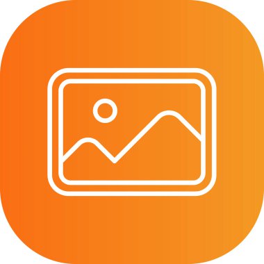 Güzel vektör çizgisi simgesi