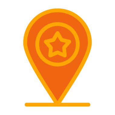 harita pin simgesi, vektör illüstrasyonu