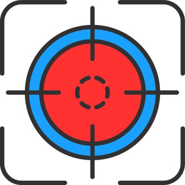 hedef simge vektör illüstrasyonu