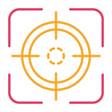 hedef simge vektör illüstrasyonu