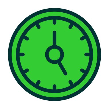 Saat simgesi vektör illüstrasyonu