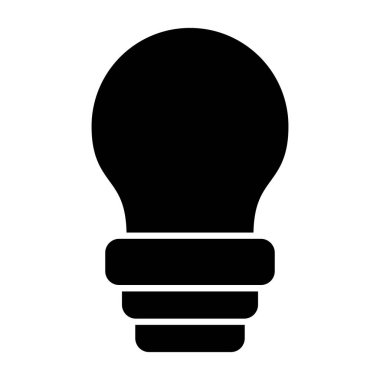 ampul vektör kabartması düz simge