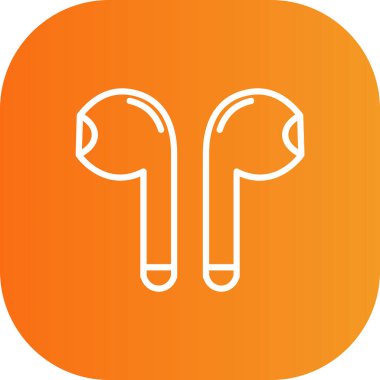 kulaklık simgesi vektör illüstrasyonu