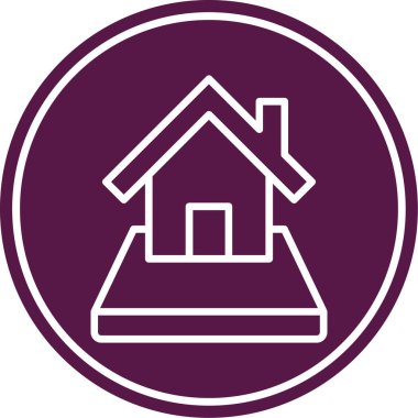 Modern binanın vektör illüstrasyonu