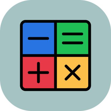 hesap makinesi simgesi vektör illüstrasyonu