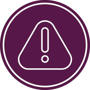 Bir işaret simgesinin vektör illüstrasyonu