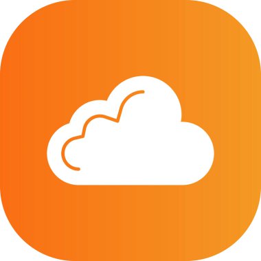 bulut simgesi, vektör illüstrasyonu