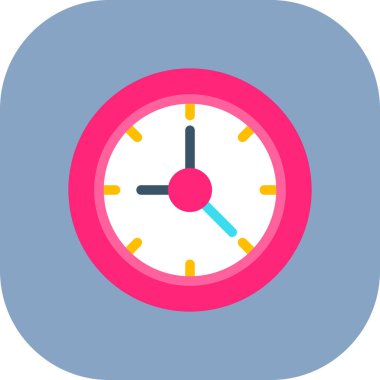 Saat. Web simgesi basit illüstrasyon