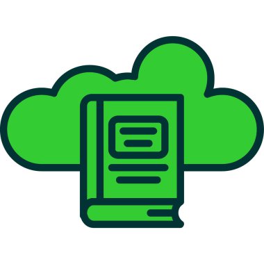 Bulut. Web simgesi basit illüstrasyon