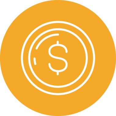 Dolar simgesi vektör illüstrasyonu