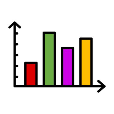 bar çizelgesi vektör simgesi