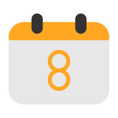 Takvim simgesi vektör illüstrasyonu