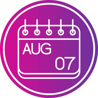 Takvim simgesinin vektör illüstrasyonu