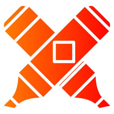 Beyaz arkaplanda bir haçın vektör illüstrasyonu