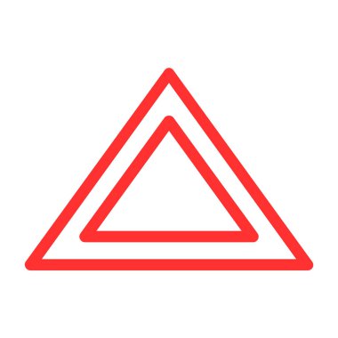 üçgen işaret simgesi vektörü