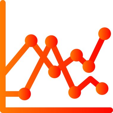 analitik grafik grafik simgesi ana hat biçiminde