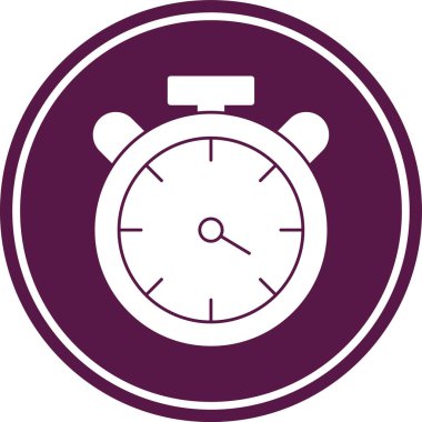 Alarm saat simgesi, vektör illüstrasyon tasarımı