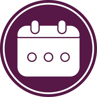 Takvim. Web simgesi basit illüstrasyon